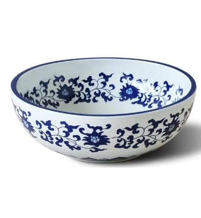 Chậu lavabo mỹ thuật bằng sứ Kanly SU118