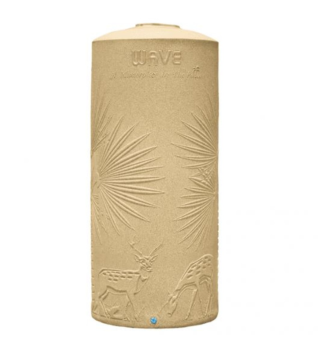 Bồn nước kháng khuẩn Thái Lan Wave The Palm D1500VHG 1500L vàng hoàng gia