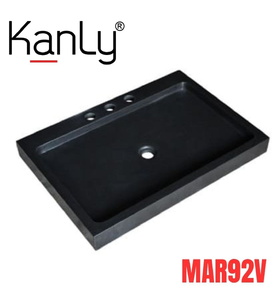 Chậu lavabo bằng đá bazan tự nhiên Kanly MAR92V