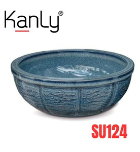 Chậu lavabo mỹ thuật bằng sứ Kanly SU124