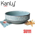 Chậu lavabo mỹ thuật bằng sứ Kanly SU111