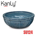 Chậu lavabo mỹ thuật bằng sứ Kanly SU124