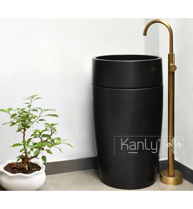 Chậu lavabo chân đứng đá Kanly LH470