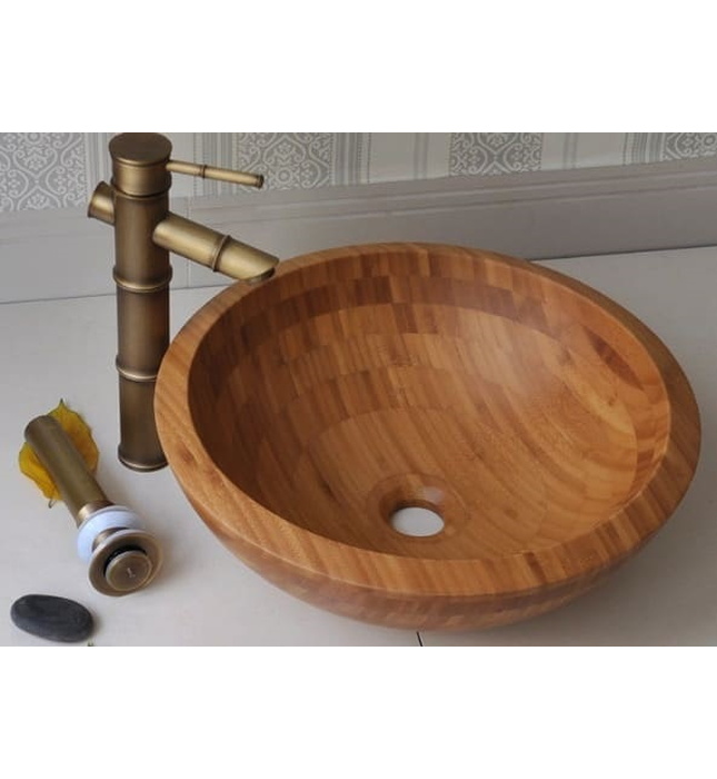 Chậu lavabo bằng tre Kanly LTE11