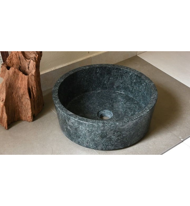 Chậu lavabo bằng đá xanh rêu Kanly MAR7E7