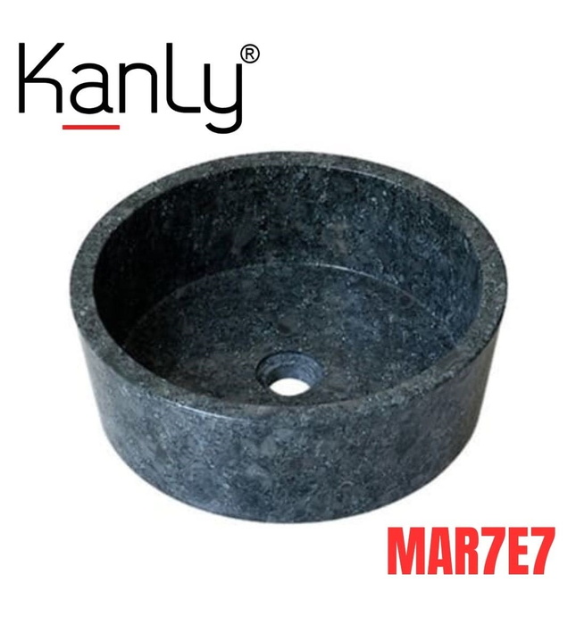 Chậu lavabo bằng đá xanh rêu Kanly MAR7E7