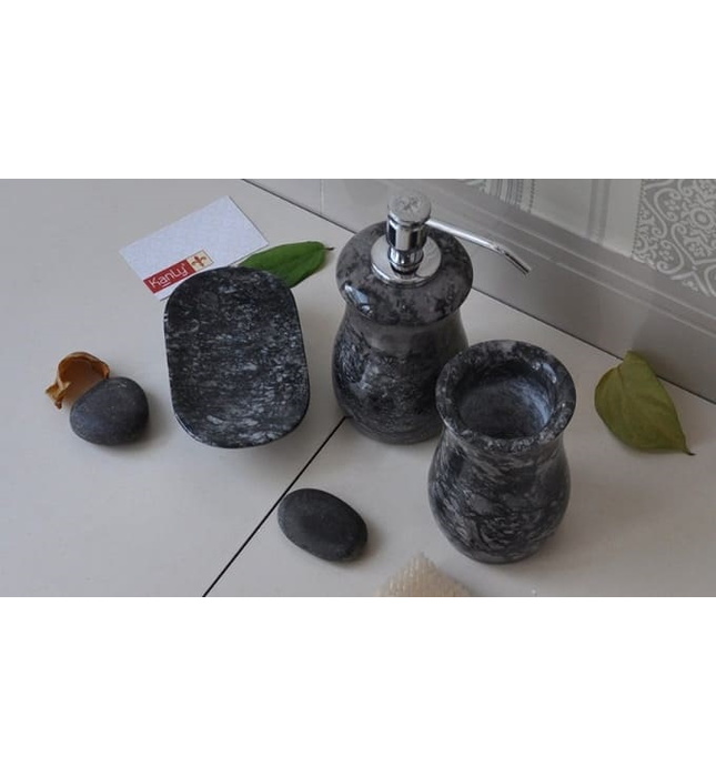 Bộ Lọ Đựng Xà Phòng Bằng Đá Kanly PK02