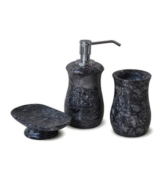 Bộ Lọ Đựng Xà Phòng Bằng Đá Kanly PK02