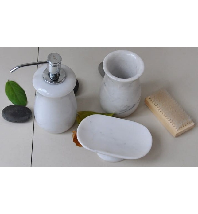 Bộ Lọ Đựng Xà Phòng Bằng Đá Kanly PK03