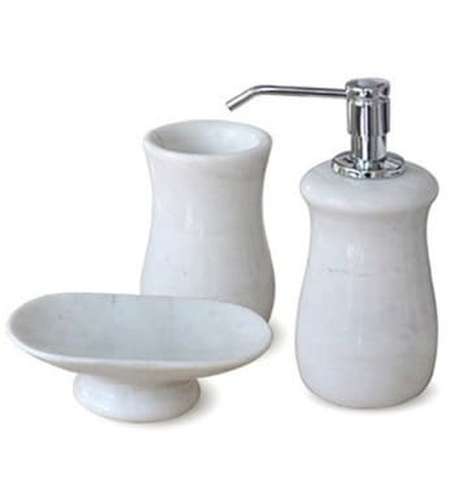 Bộ Lọ Đựng Xà Phòng Bằng Đá Kanly PK03