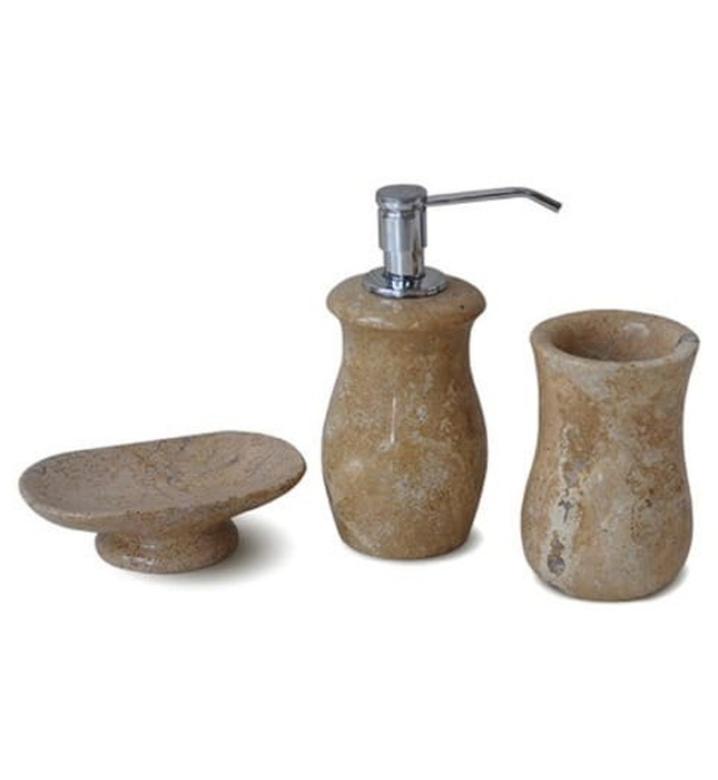 Bộ Lọ Đựng Xà Phòng Bằng Đá Kanly PK04