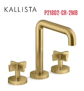 Vòi bồn tắm thân cao nóng lạnh màu đồng Kallista P21802-CR-2MB
