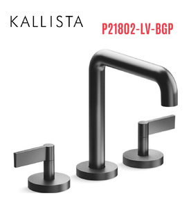 Vòi bồn tắm thân cao nóng lạnh màu đen Kallista P21802-LV-BGP