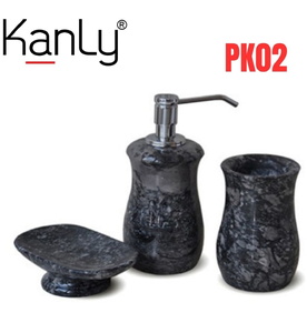 Bộ Lọ Đựng Xà Phòng Bằng Đá Kanly PK02