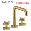 Vòi bồn tắm thân cao nóng lạnh màu đồng Kallista P21802-CR-2MB