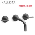 Vòi chậu rửa mặt 3 chân âm tường màu đen Kallista P21803-LV-BGP