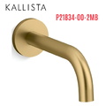 Vòi xả bồn tắm gắn tường màu đồng Kallista P21834-00-2MB