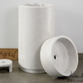 Chậu Rửa Mặt Đặt Sàn bằng đá marble trắng sữa Kanly MAR83CV