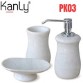 Bộ Lọ Đựng Xà Phòng Bằng Đá Kanly PK03