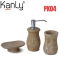 Bộ Lọ Đựng Xà Phòng Bằng Đá Kanly PK04