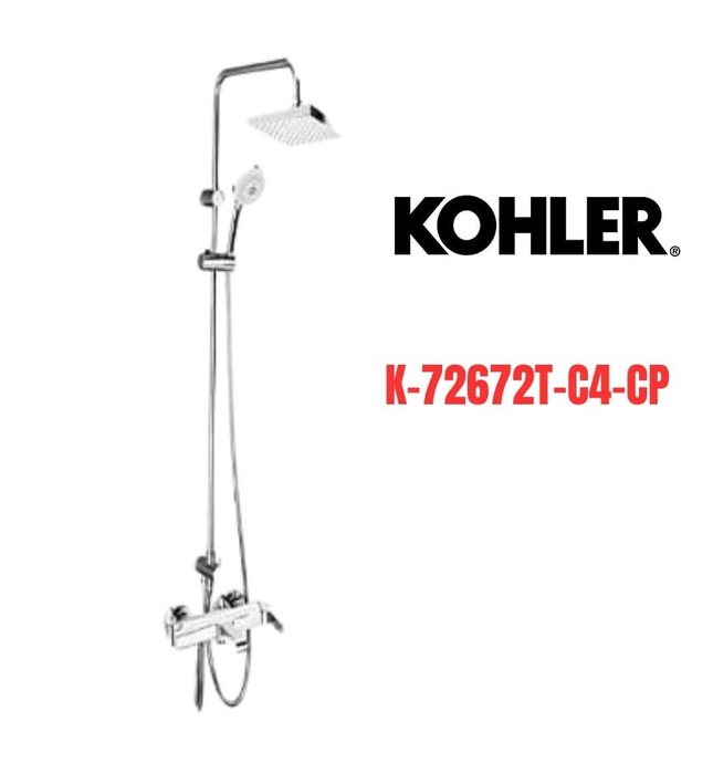 Sen cây tắm đứng Singulier Kohler K-72672T-C4-CP
