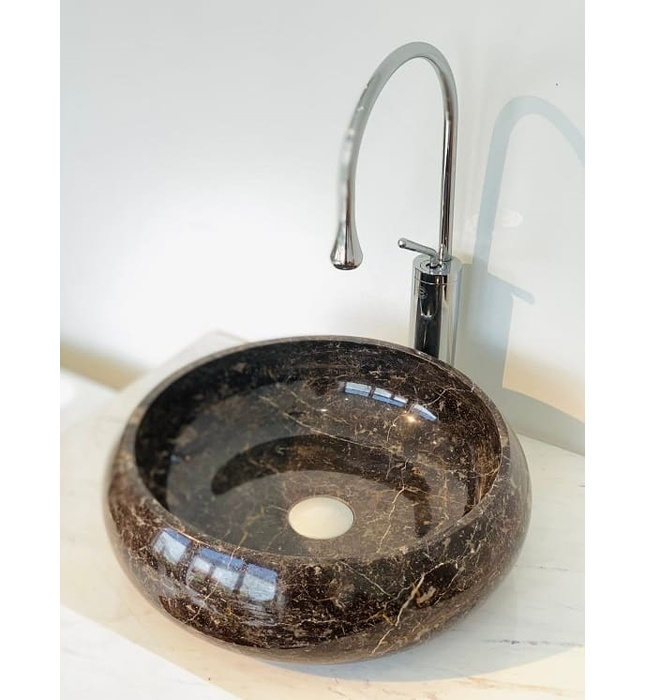 Chậu Rửa Mặt Đá Tự Nhiên Màu Nâu Eximstone BST18