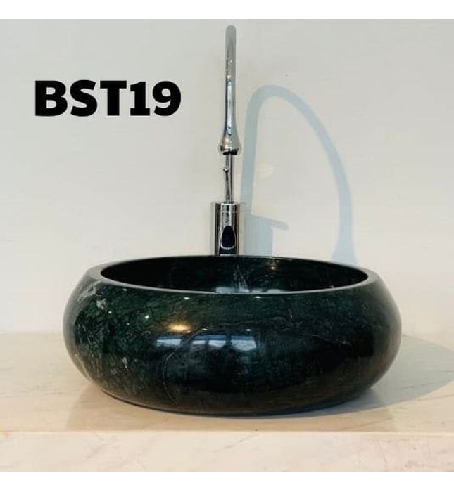Chậu Rửa Mặt Đá Tự Nhiên Màu Xanh Eximstone BST19 