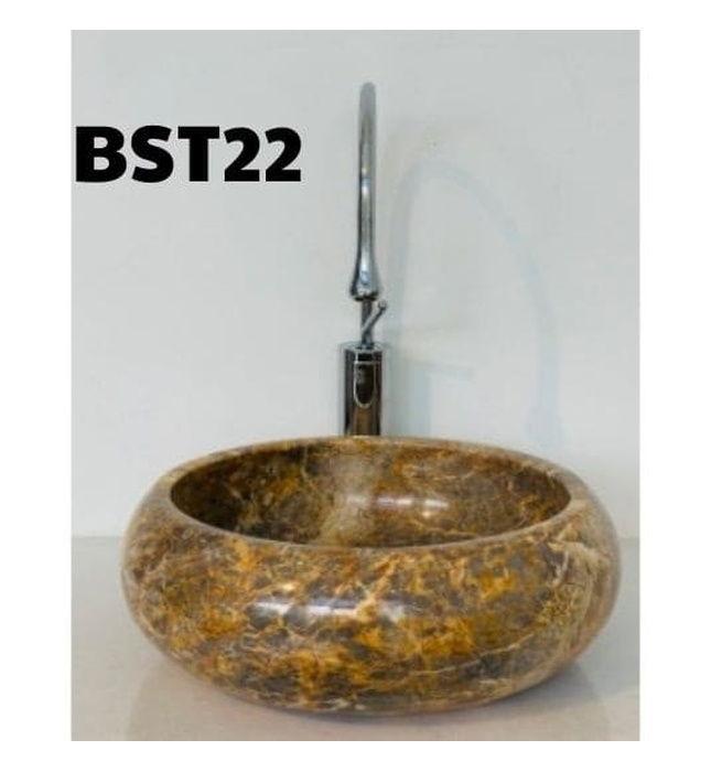 Chậu Rửa Mặt Đá Tự Nhiên Màu Vàng TH Eximstone BST22