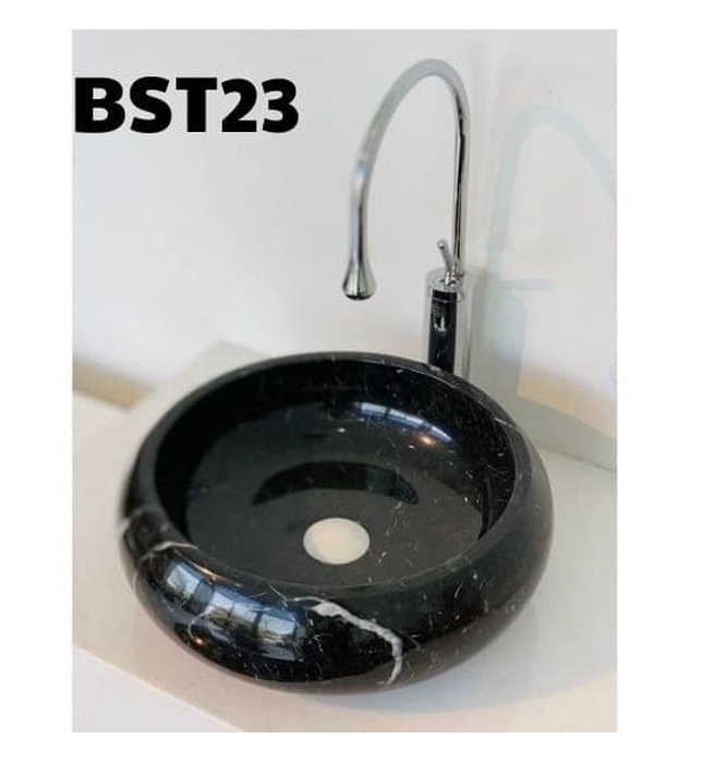 Chậu Rửa Mặt Đá Tự Nhiên Màu đen Eximstone BST23