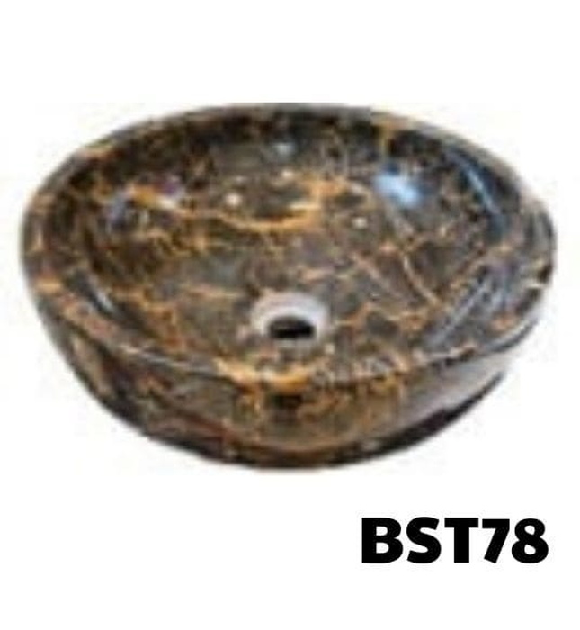 Chậu Rửa Mặt Đá Tự Nhiên Màu Nâu QS Eximstone BST78