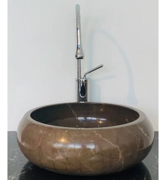 Chậu Rửa Mặt Đá Tự Nhiên Màu Nâu Iran Eximstone NIR13