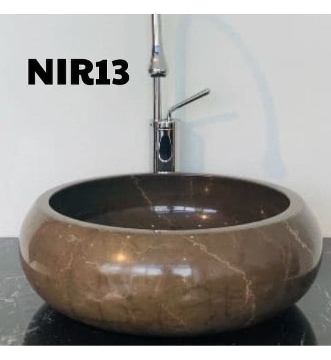 Chậu Rửa Mặt Đá Tự Nhiên Màu Nâu Iran Eximstone NIR13