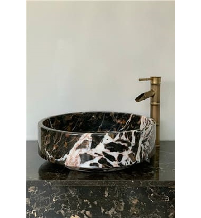 Chậu Rửa Mặt Đá Tự Nhiên Màu Nâu Eximstone NVM31