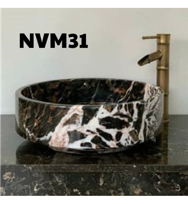 Chậu Rửa Mặt Đá Tự Nhiên Màu Nâu Eximstone NVM31