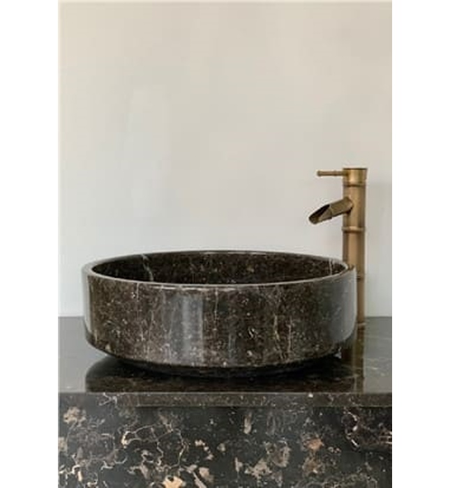 Chậu Rửa Mặt Đá Tự Nhiên Màu Nâu Eximstone NVM32