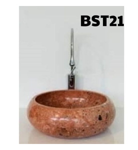 Chậu Rửa Mặt Đá Tự Nhiên Màu Hồng Eximstone BST21