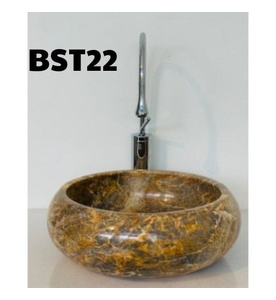 Chậu Rửa Mặt Đá Tự Nhiên Màu Vàng TH Eximstone BST22