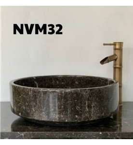 Chậu Rửa Mặt Đá Tự Nhiên Màu Nâu Eximstone NVM32