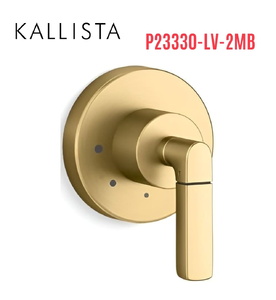 Mặt nạ điều chỉnh âm lượng sen tắm màu đồng Kallista P23330-LV-2MB