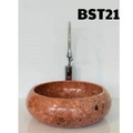 Chậu Rửa Mặt Đá Tự Nhiên Màu Hồng Eximstone BST21