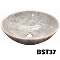 Chậu Rửa Mặt Đá Tròn Mỏng Màu Ghi Xám Đế Mỏng Eximstone BST37