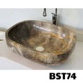 Chậu Rửa Mặt Đá Tự Nhiên Vàng TH Eximstone BST74