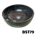 Chậu Rửa Mặt Đá Tự Nhiên Màu Đen Eximstone BST79