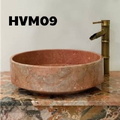 Chậu Rửa Mặt Đá Tự Nhiên Màu Hồng Eximstone HVM09 