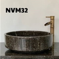 Chậu Rửa Mặt Đá Tự Nhiên Màu Nâu Eximstone NVM32