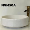 Chậu Rửa Mặt Đá Tự Nhiên Màu Trắng Eximstone NVM50A