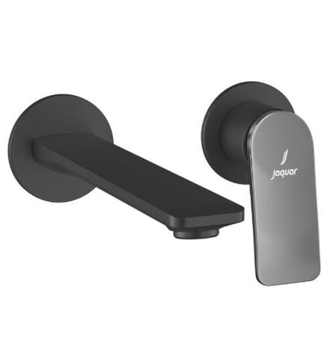 Vòi rửa mặt âm tường 2 chân màu đen mờ Ấn Độ JAQUAR LAG-BBC-91231NK