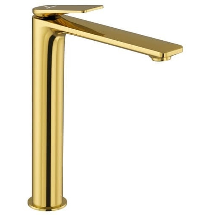 Vòi chậu rửa mặt nóng lạnh vàng bóng Ấn Độ Jaquar LAG-GBP-91005BWF