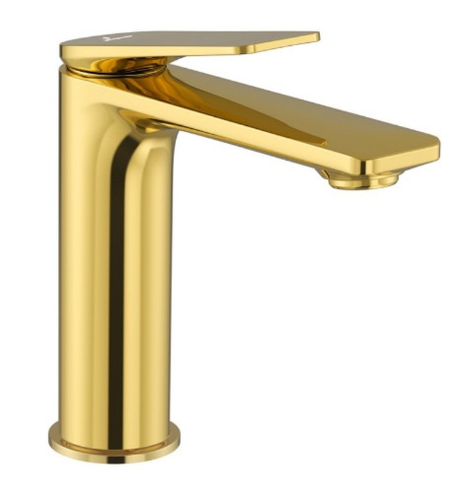 Vòi chậu rửa mặt nóng lạnh màu vàng Ấn Độ Jaquar LAG-GBP-91023BWF