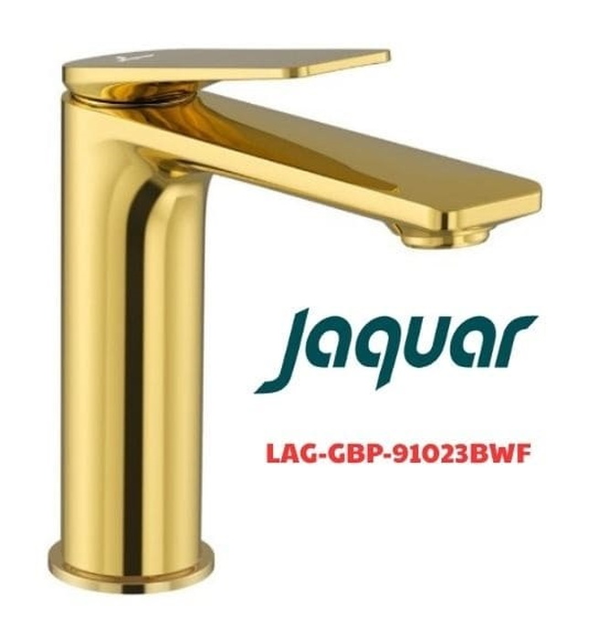 Vòi chậu rửa mặt nóng lạnh màu vàng Ấn Độ Jaquar LAG-GBP-91023BWF